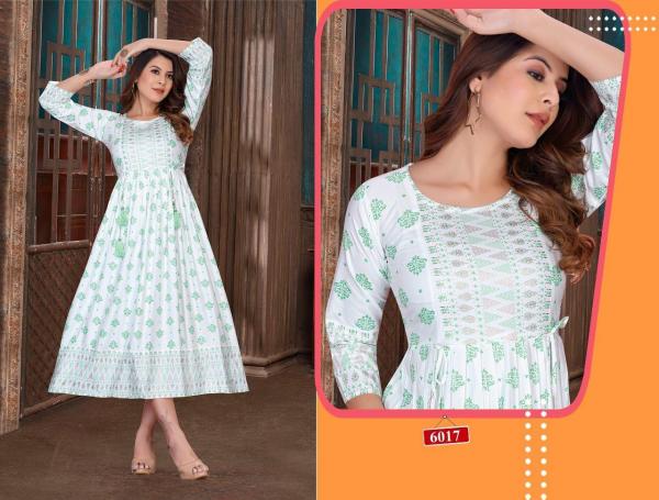 Golden Milky Bar Rayon Designer Kurti collection